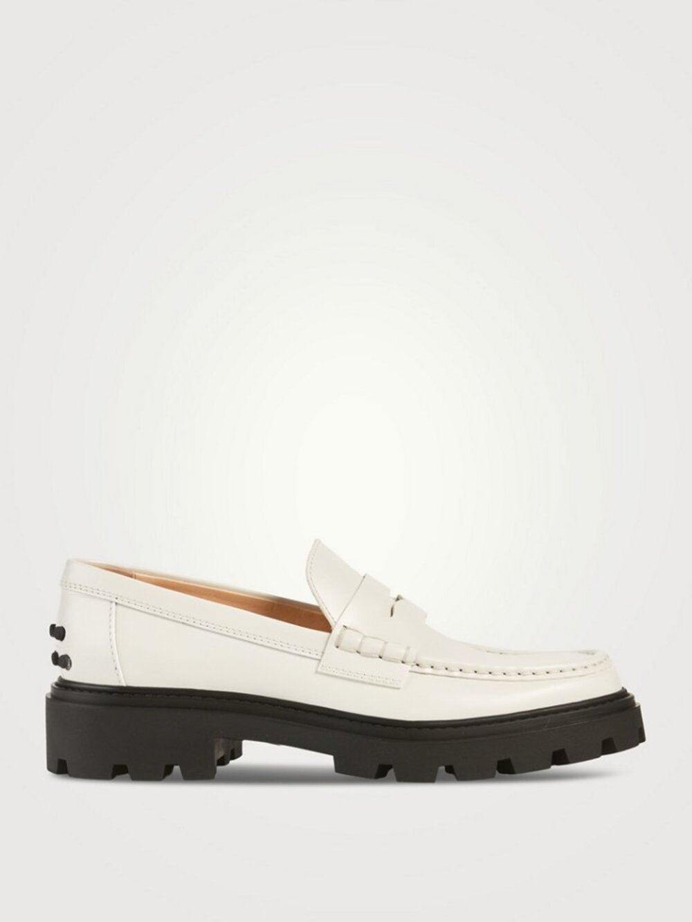 TOD'S Lug-Sole Leather Penny Loafers EU 37.5